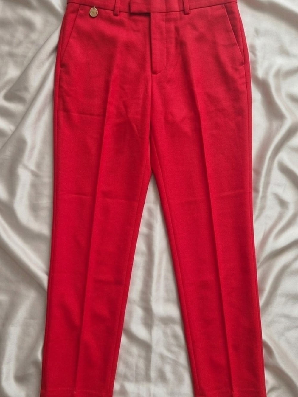 Men's Tailored Red Dress Pants